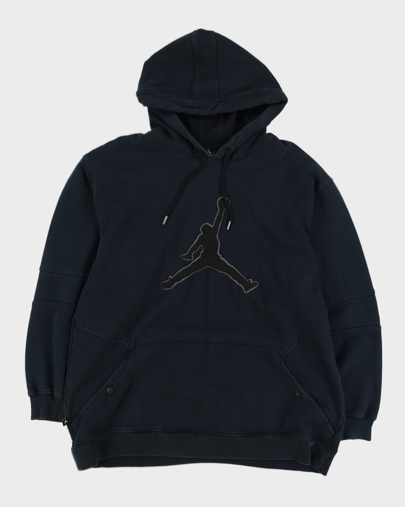 00s Jordan Black Hoodie With Embroidery Logo - XL