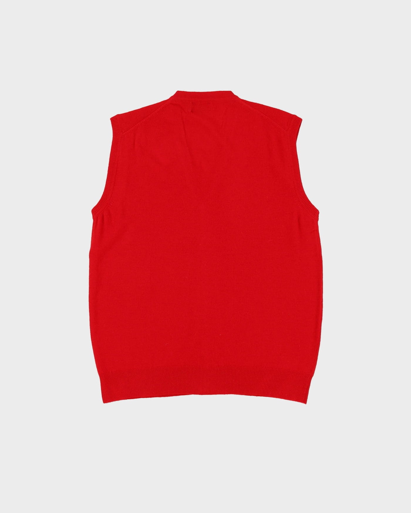 Vintage 70-tals deadstock med taggar benneton röd cardigan sweater väst / t  – Rokit
