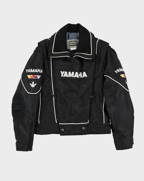 80'er yamaha sort bikerjakke - m – Rokit