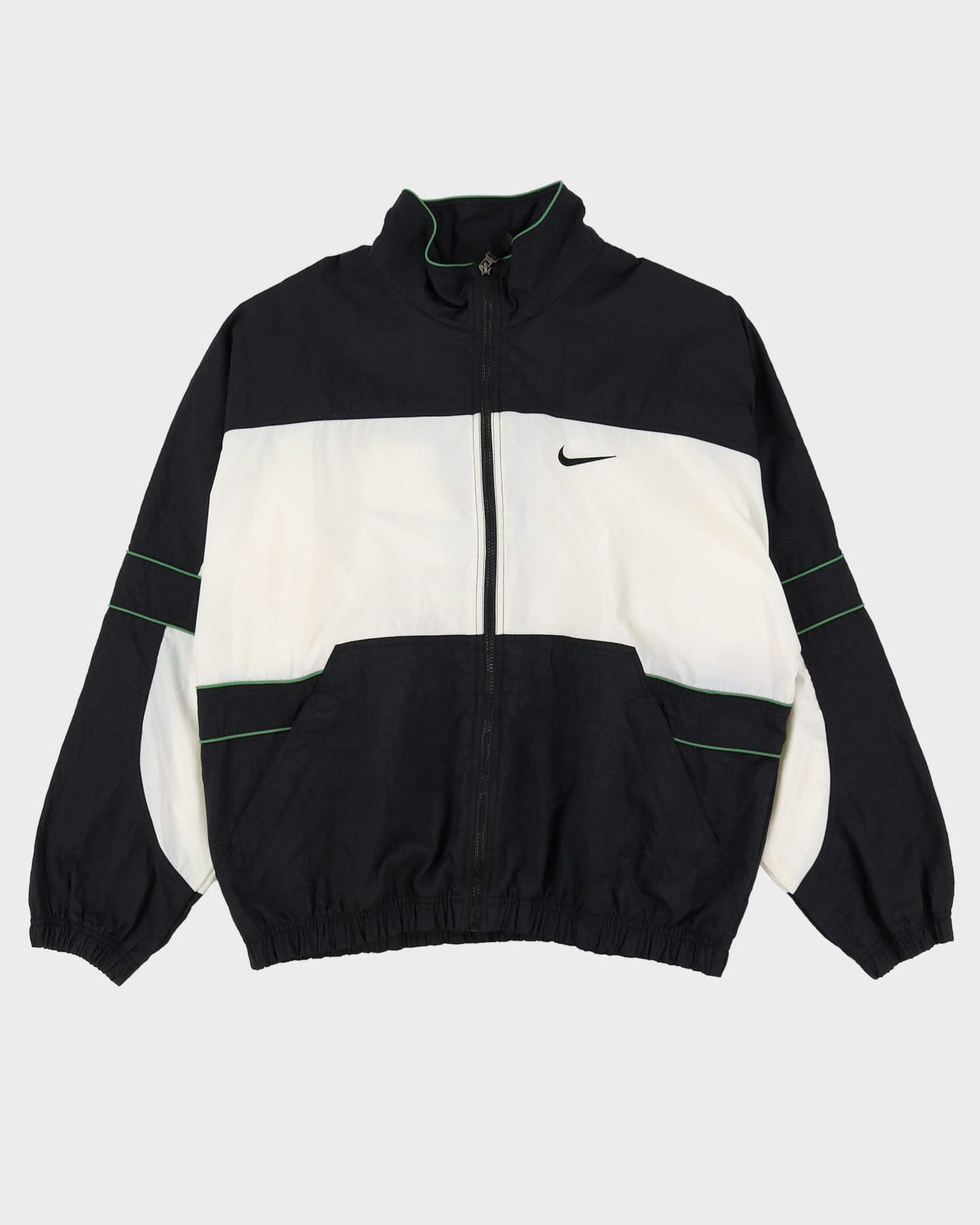 90-luvun Nike tuulitakki musta/valkoinen takki - l – Rokit
