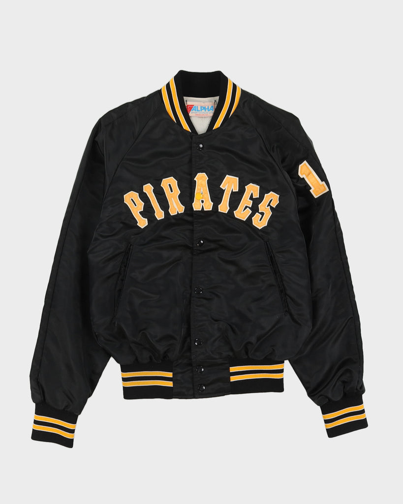 Vintage 80s Pittsburgh Pirates Starter Satin Bomber Jacket - Sz XL 