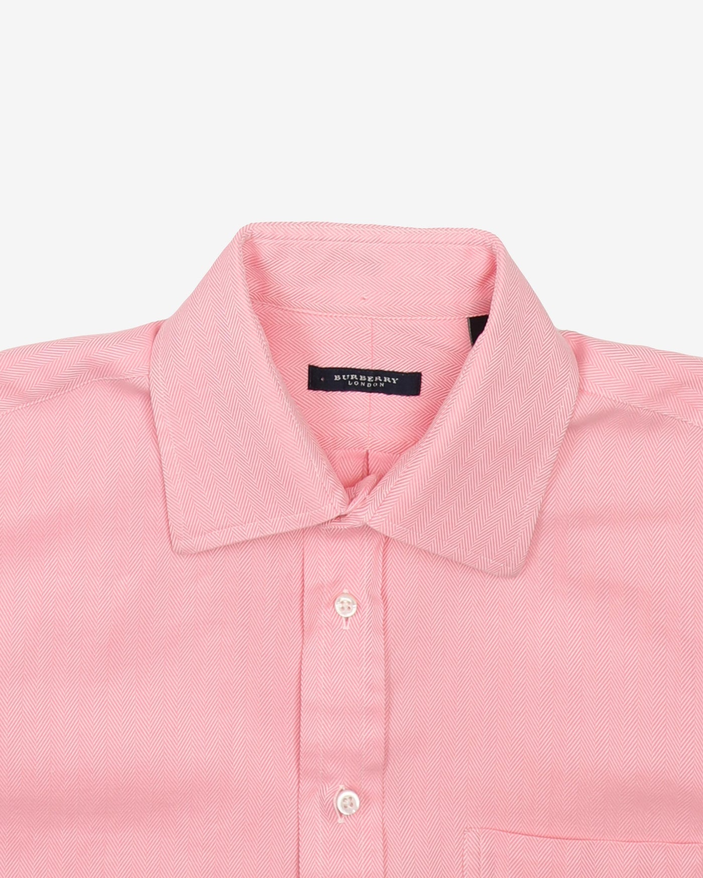 Burberry rosa formell långärmad skjorta med knappar - l – Rokit