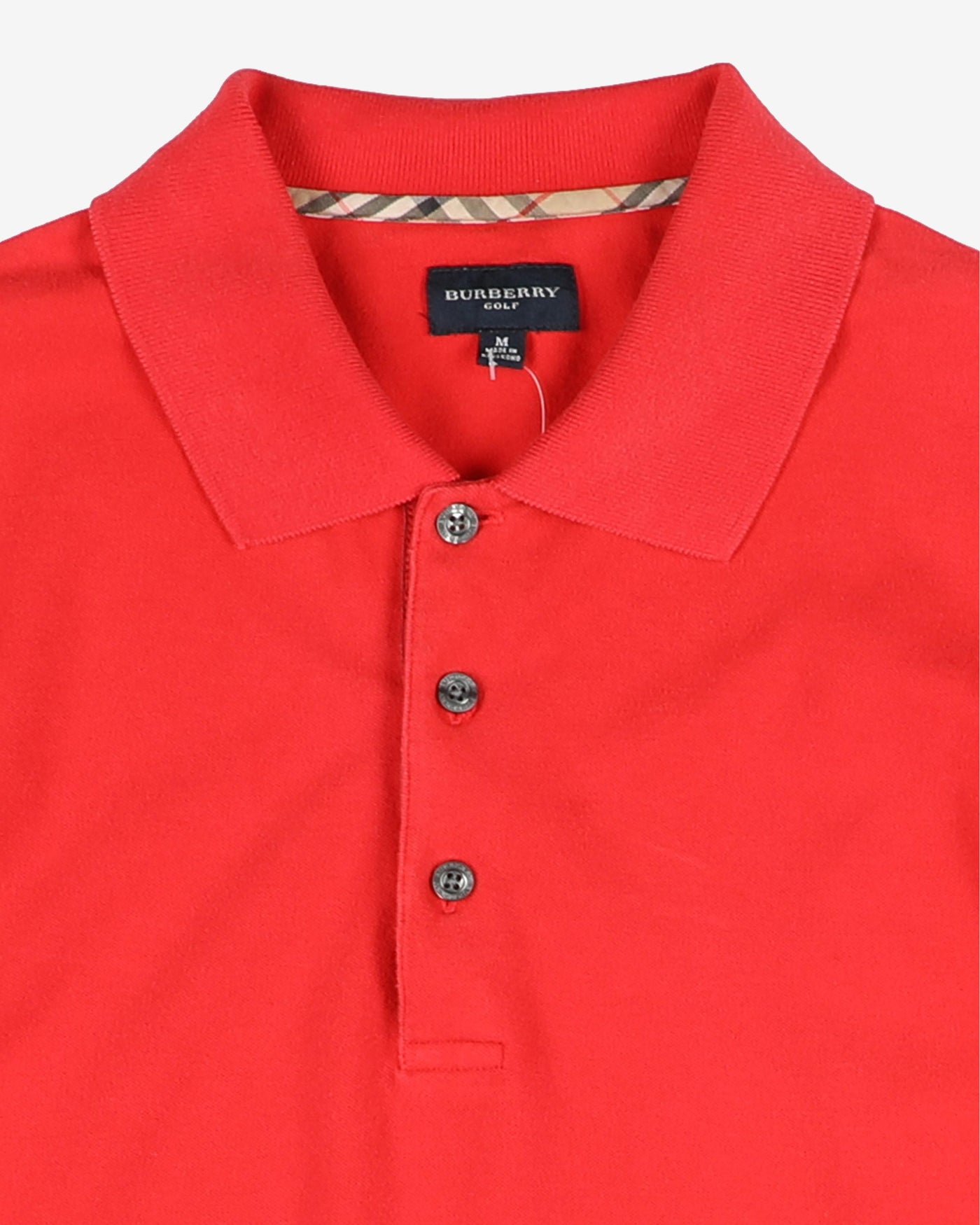 Burberry Golf Red Polo Shirt - M – Rokit