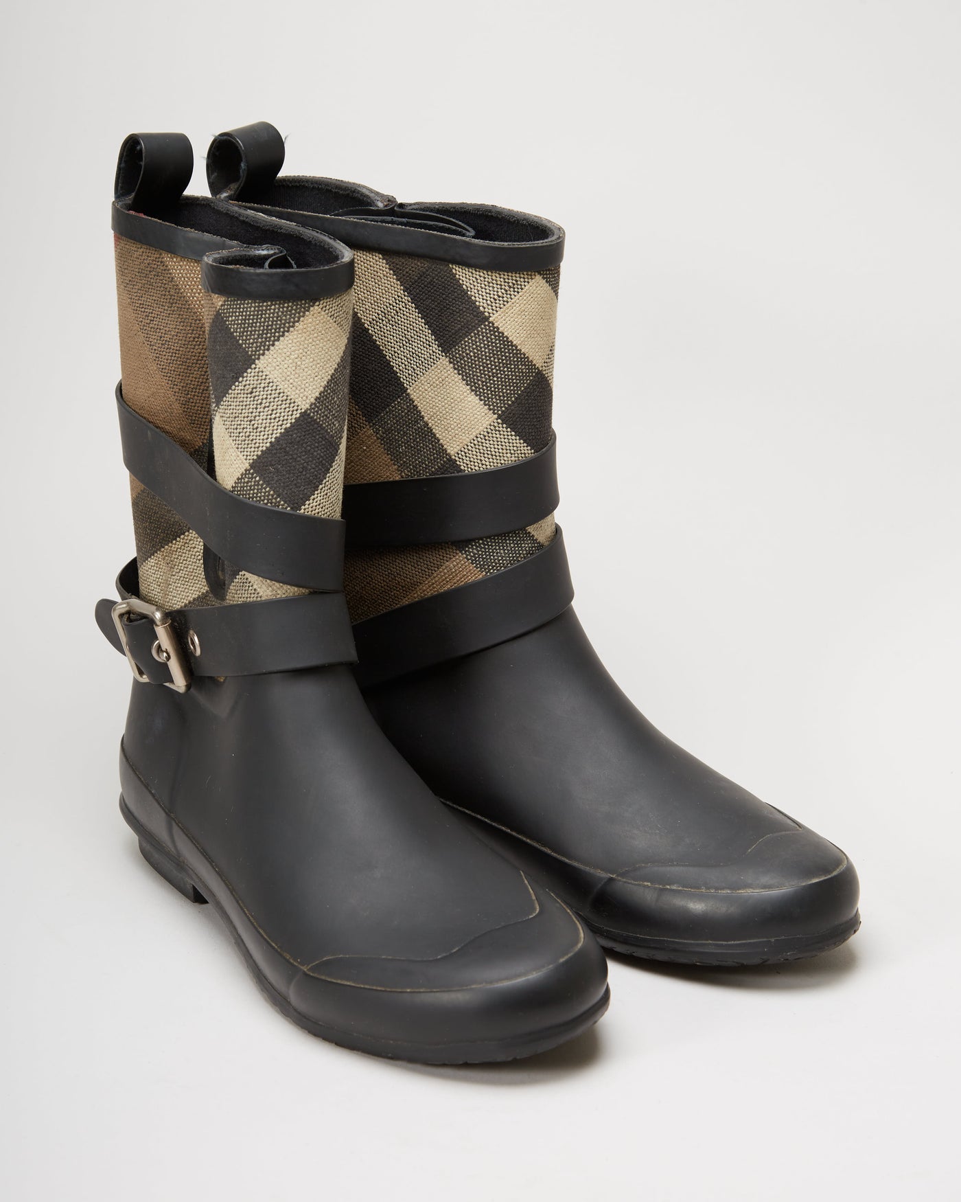 Burberry Black / Novacheck Wellies / Wellington Boots - UK 5 – Rokit