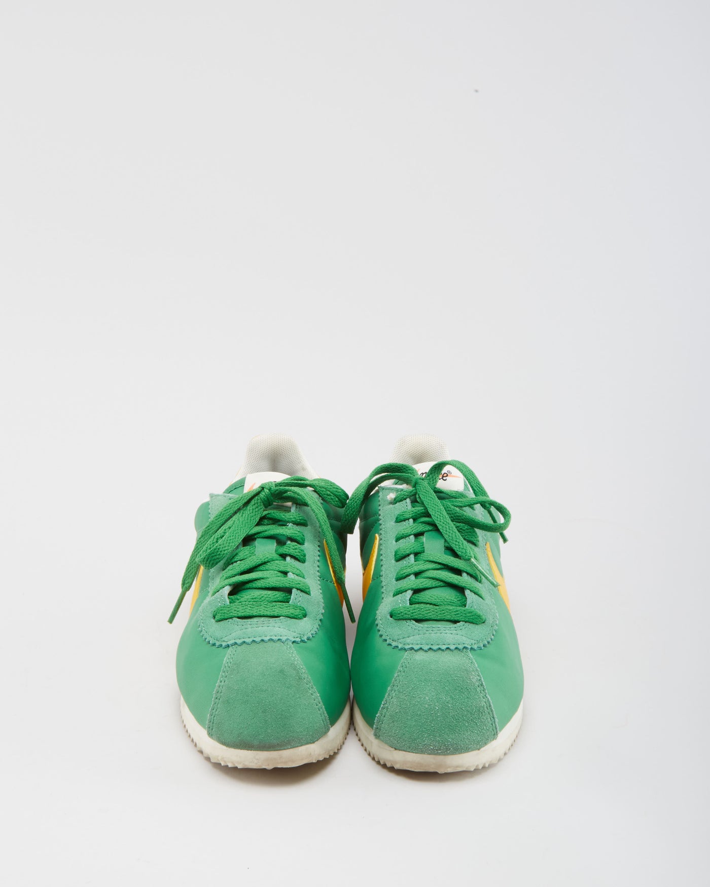 Nike cortez xlv grønne/gule sneakers - dk6 – Rokit