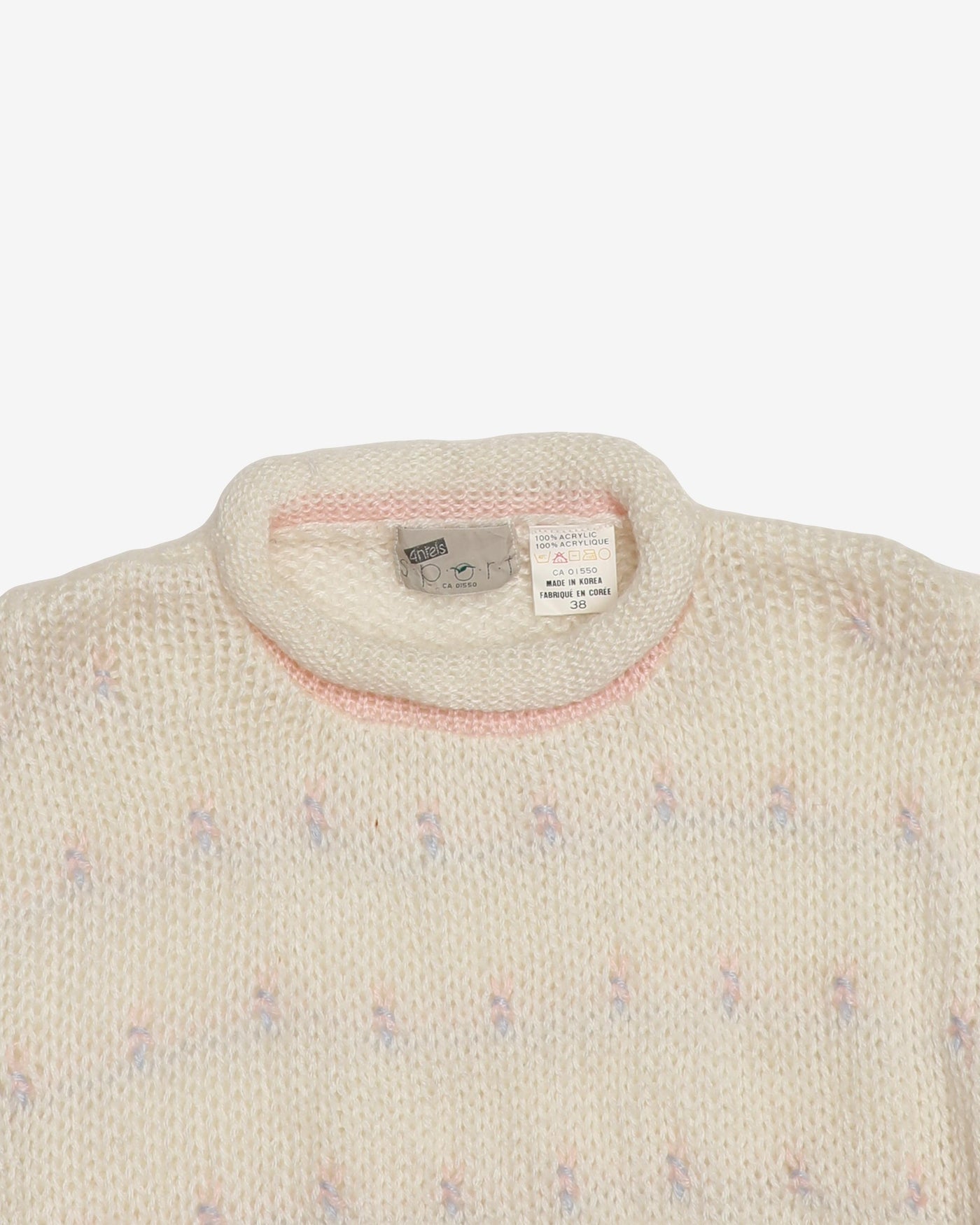 1990s Pastel Knitted Jumper - S