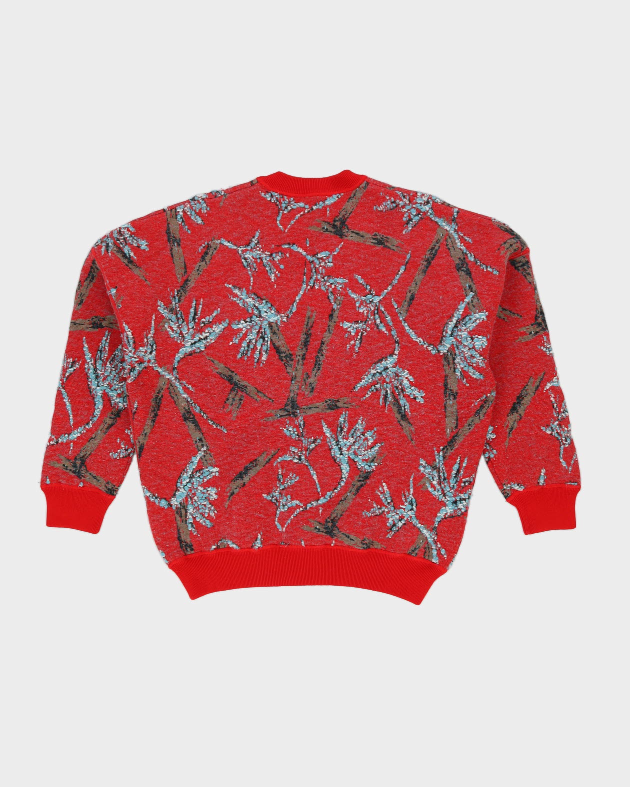 Louis Vuitton Red Patterned Wool Jersey Jumper - L – Rokit