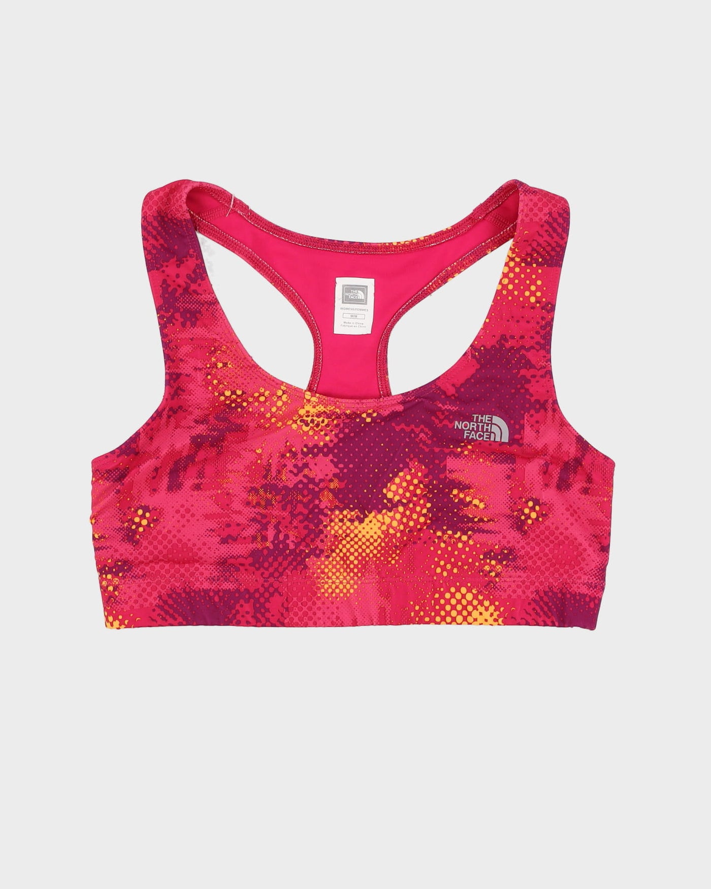 The North Face Pink Patterned Sports Bikini Top - S / M – Rokit